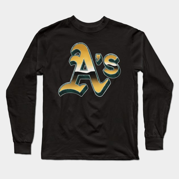 A's of Oakland Long Sleeve T-Shirt by salohman